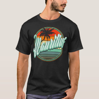Camiseta Feriado de Verão na praia - Maurícia