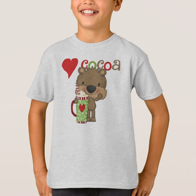 Camiseta Feriado do amor do cacau do urso (Frente)