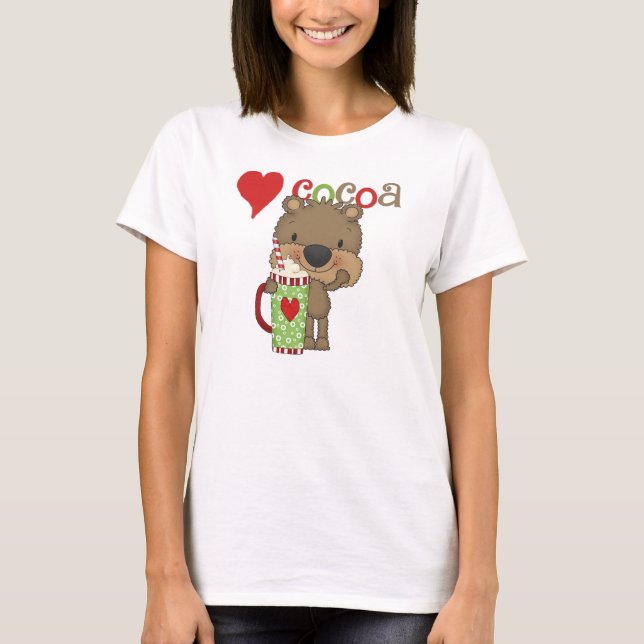Camiseta Feriado do amor do cacau do urso (Frente)