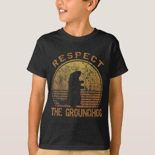 Camiseta Feriado do Esquilo Vintage Retro Respeito _ Mascul