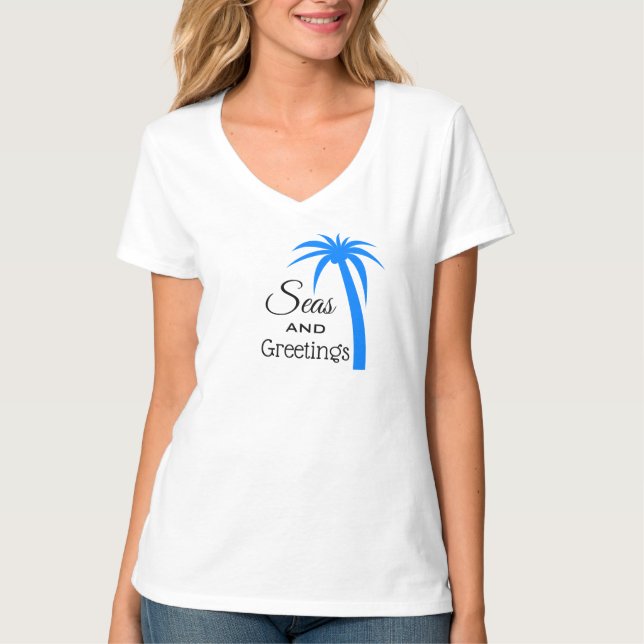 Camiseta Feriado do Mar e Saudações (Frente)