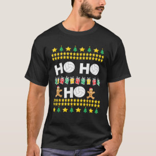 Camiseta Feriado Engraçado de Vôlei de Natal Feio T