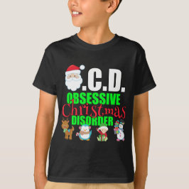 Camiseta Feriado Engraçado para Crianças de Natal