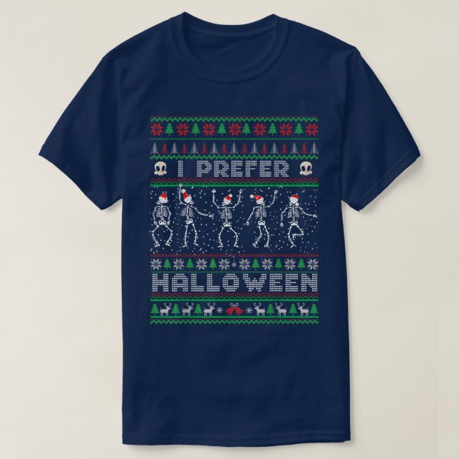 Camiseta feriado engraçado Ugly mas eu prefiro o natma do h (Frente do Design)