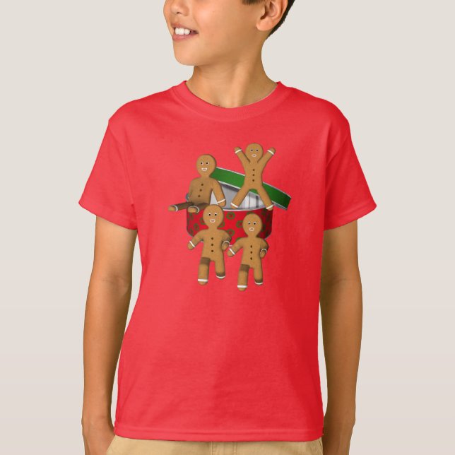 Camiseta Feriado Escapando Cookies Gingerbis (Frente)