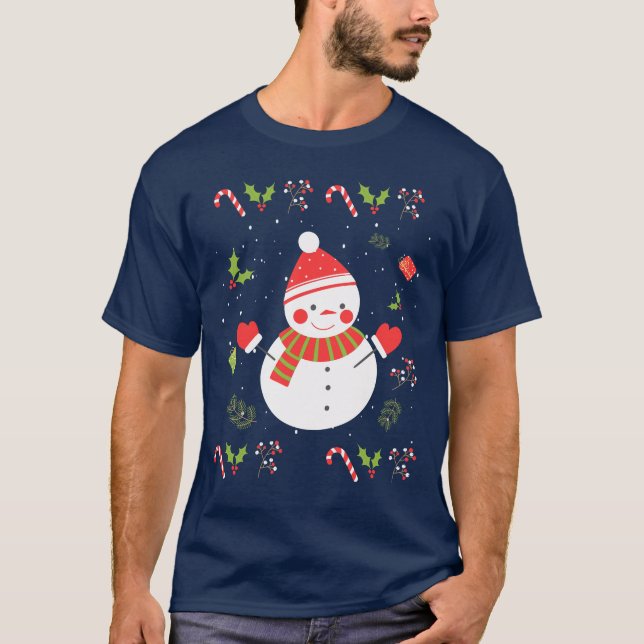 Camiseta Feriado Feriado Furioso - Boneco de Neve (Frente)