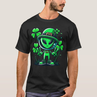 Camiseta Feriado Irlandês do Shamrock do Dia de São Patríci
