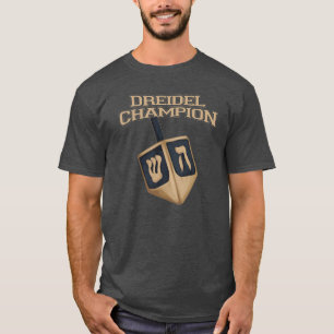 Camiseta Feriado Moderno de Hanukkah Funny Dreidel Champion