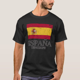 Camiseta Feriado na Europa da espanha de Bandeira de Teneri