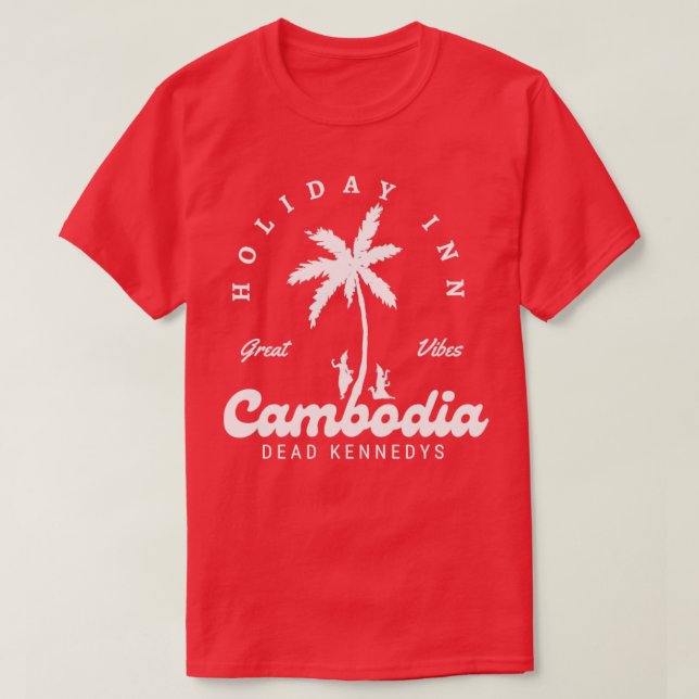 Camiseta feriado no camboja (Frente do Design)