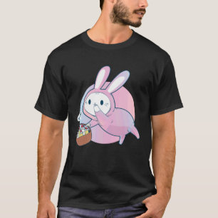 Camiseta Feriado Páscoa Gato Coelho Dia de Páscoa