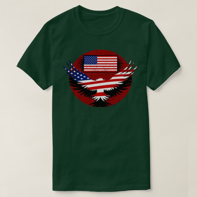 Camiseta feriado Patriótico na América em 4 de julho (14) (Frente do Design)