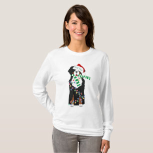 Camiseta Feriado Personalizado Cão de Natal Bernese