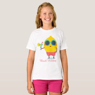 Camiseta Feriado Tropical de Verão, doce, Lemon Funny