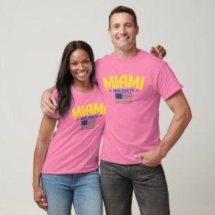 Camiseta Feriados Clássicos Verdadeiros do Clube Miami EUA