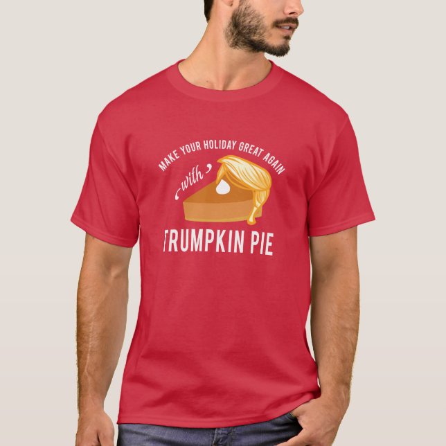Camiseta Feriados com o t-shirt da torta de Trumpkin (Frente)