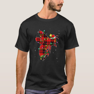 Camiseta Feriados das Luzes de Natal de Bebê Santa Hat