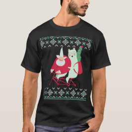 Camiseta Feriados de Natal de Santa Claus