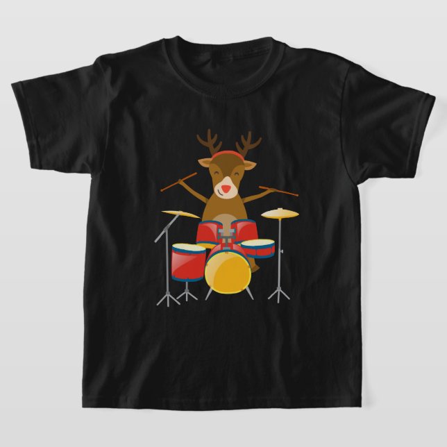 Camiseta Feriados do Conjunto de Tambores de Drummer de Nat (Postura )