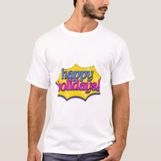 Camiseta Feriados Felizes do Estilo de Livro de BD