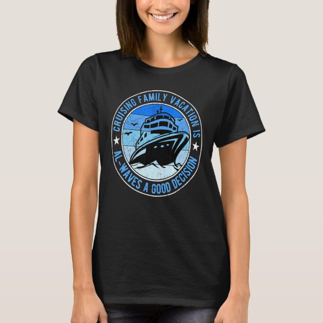 Camiseta Férias Al Waves De Cruzeiro Por Navio De Cruzeiro (Frente)