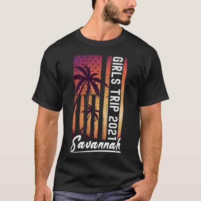 Camiseta Férias Amigos Menina Savannah Meninas Trip 2021 Pa (Frente)
