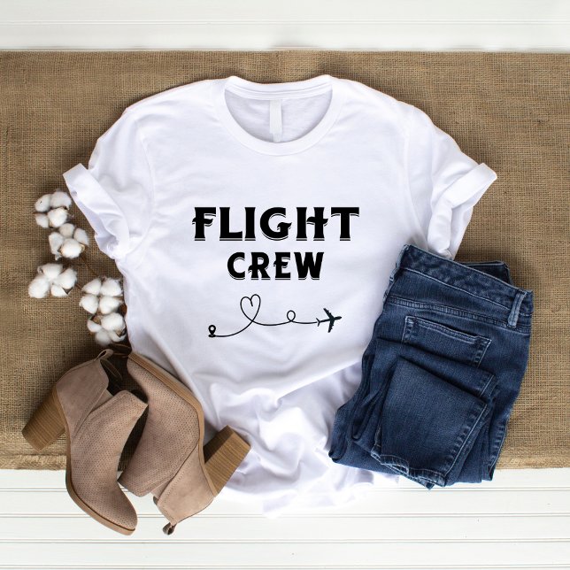 Camiseta Férias Cardíacas de Avião Negro de Tripulação de v (Criador carregado)