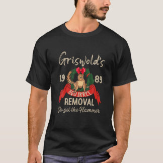 Camiseta Férias Clássicas de Remoção do Esquilo de Natal