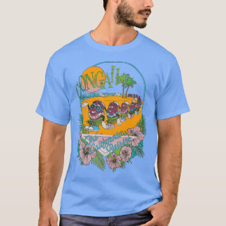 Camiseta Férias Conga do California Raisins dos anos 80 
