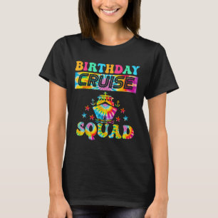 Camiseta Férias Cruise Squad Cruising de Birthday Correspon