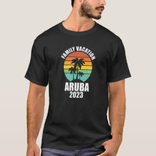Camiseta Férias da Família Aruba 2023 Vinculando Férias do 