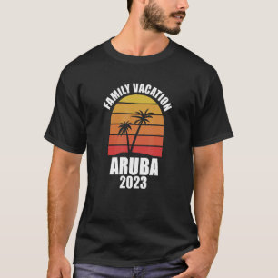 Camiseta Férias da Família Aruba 2023 Vinculando Férias do