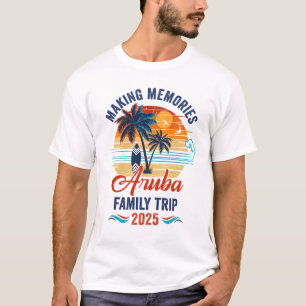Camiseta Férias da família Aruba 2025 Memórias do Fazer Jun
