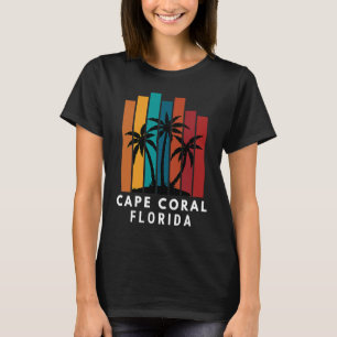 Camiseta Férias da Família Cape Coral Florida Beach Tropica