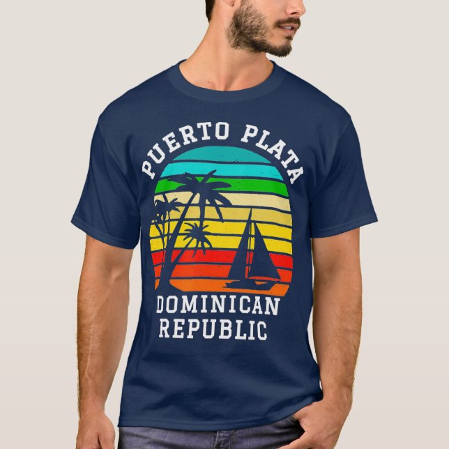 Camiseta Férias da Família da República Dominicana de Puert (Frente)