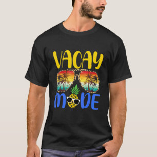 Camiseta Férias da família do abacaxi no modo de férias Pra