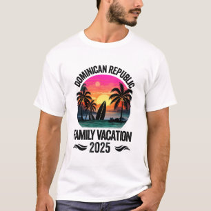 Camiseta Férias da família na República Dominicana 2025 Mat