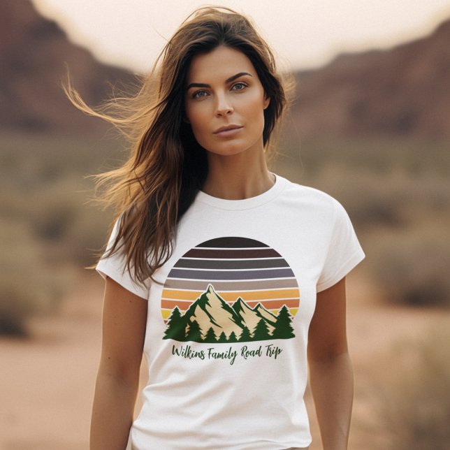 Camiseta Férias da Família Natureza Personalizada Floresta  (Criador carregado)
