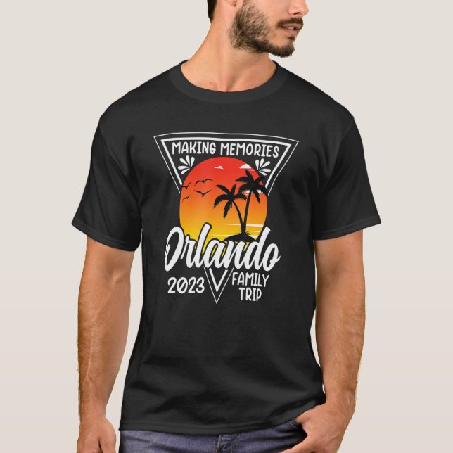 Camiseta Férias da Família Orlando Beach Trip Gro 2023 (Frente)