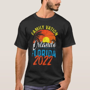 Camiseta Férias da Família Orlando Flórida 2022 Vintage Mat