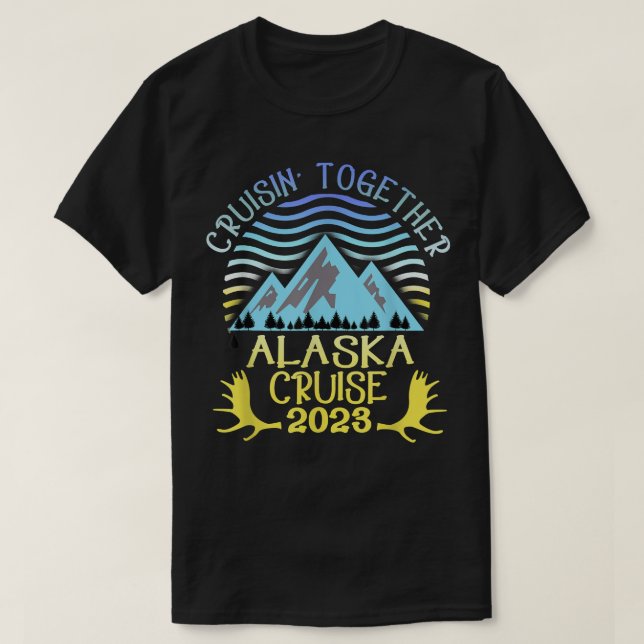 Camiseta Férias da Família ou Grupo do Alaska Cruise 2023 (Frente do Design)