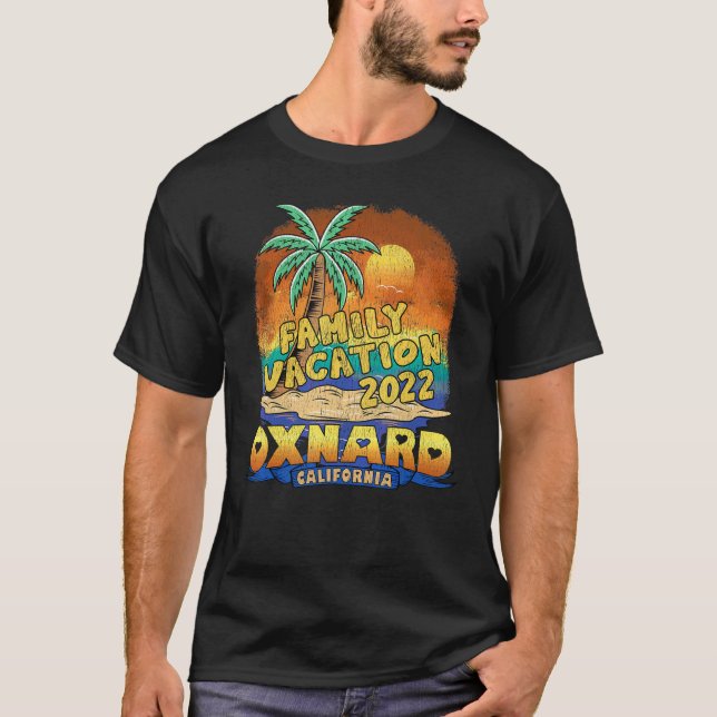 Camiseta Férias da família Oxnard California 2022 Beach Sou (Frente)