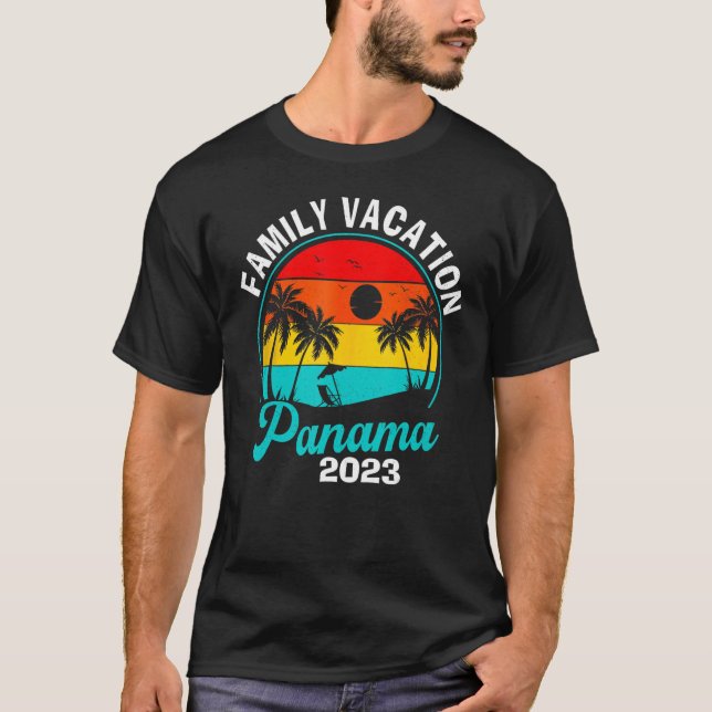 Camiseta Férias da Família Panamá 2023 Trip Matching Summer (Frente)