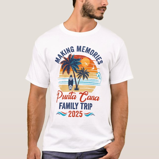 Camiseta Férias Da Família Punta Cana 2025 Memórias Do Faze (Frente)