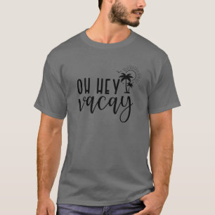 Camiseta Férias da Família Summer Cacay Palm Tree 2022