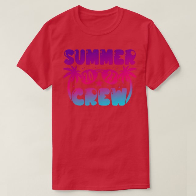 Camiseta Férias da família Summer Crew 2023 Beach Summer (Frente do Design)