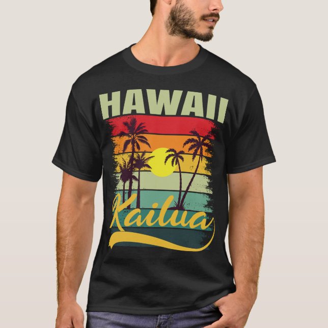 Camiseta Férias da Família Viagem de Amigos de Verão Kailua (Frente)