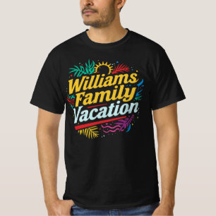 Camiseta Férias da Família Williams Personalizadas Combinan