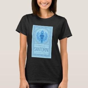 Camiseta Férias da Ilha da Grécia Santorini Santorini Grego