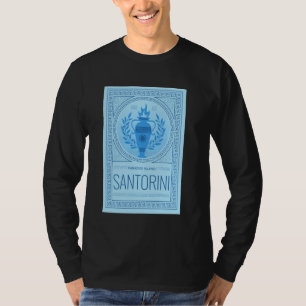 Camiseta Férias da Ilha da Grécia Santorini Santorini Grego